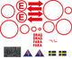 komplet dekalsset för rally,racing och drifting